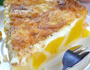 peach and cream pie